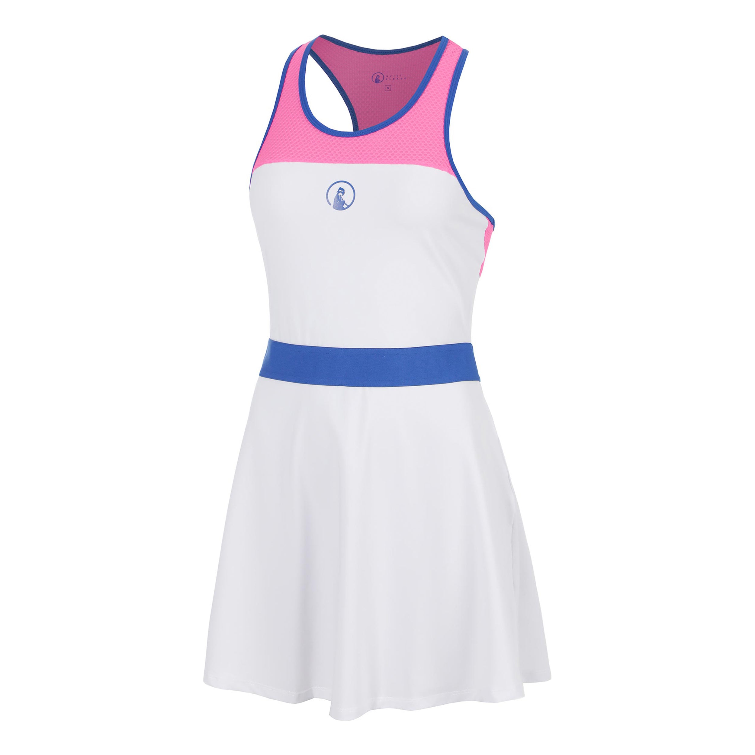 Quiet Please Racerback Robe Femmes - blanc, bleu